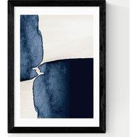 East End Prints Watercolour Abstract Rectangle Framed Art Black
