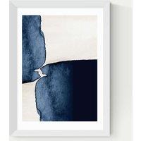 East End Prints Watercolour Abstract Rectangle Framed Art White