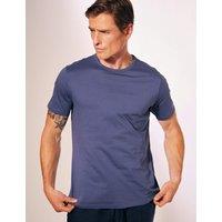 David Gandy Wellwear Pure Cotton Crew Neck T-Shirt Medium Blue