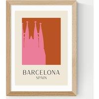 East End Prints Barcelona Framed Art Natural