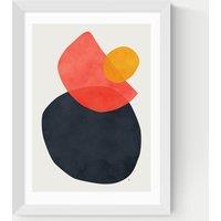 East End Prints Balance Framed Art White
