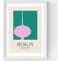 East End Prints Berlin Framed Art White