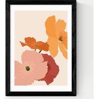 East End Prints Autumn Wildflowers Rectangle Framed Art Black