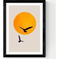 East End Prints Birds In The Sky Framed Art Black