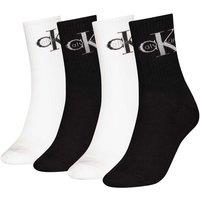Calvin Klein 4 Pack Cotton Rich Monologo Socks Gift Set Black Mix