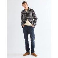 Wrangler Redford Tapered Fit Pure Cotton Jeans Blue Denim