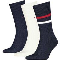 Tommy Hilfiger 3 Pack Cotton Rich Boot Socks Navy