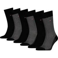 Tommy Hilfiger 6 Pack Cotton Rich Socks Black Mix