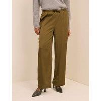 Nobody's Child Drawstring Wide Leg Trousers Khaki
