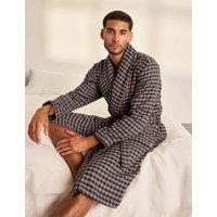 Chelsea Peers Cotton Belted Long Sleeve Dressing Gown Burgundy