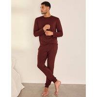 Chelsea Peers Longer Length Modal Rich Pyjama Set Burgundy