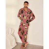 Chelsea Peers Family Christmas Dog Print Pyjama Set Red Mix