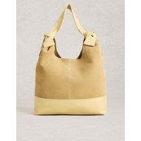 White Stuff Leather Knot Shoulder Bag Yellow