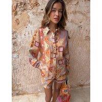 Never Fully Dressed Ellie Shorts in Dolce Vita Print Multi