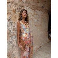 Never Fully Dressed Ribbed Tank in Dolce Vita Print Cream Mix