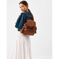 ACCESSORIZE Faux Suede Backpack Tan