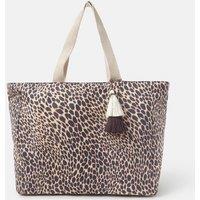 ACCESSORIZE Leopard Print Beach Bag Multi