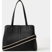 ACCESSORIZE Webbing Strap Shoulder Bag Black