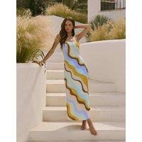 4th & Reckless Satin Printed Square Neck Midaxi Slip Dress Multi