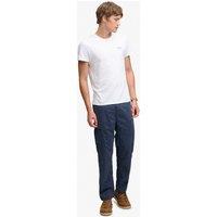 Superdry & Co Tapered Fit Cotton Rich Cargo Trousers Navy
