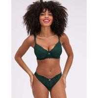 Boux Avenue Carmel Floral Lace Briefs Dark Green
