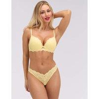 Boux Avenue Aliyah Lace Wired Plunge Bra (B-DD) Yellow