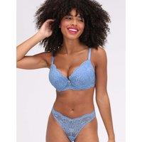 Boux Avenue Billie Lace Wired Balconette Bra (B-G) Blue