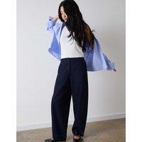 Whistles Denim Ankle Grazer Barrel Leg Trousers Denim