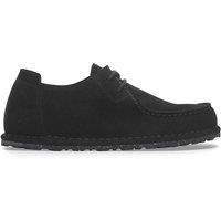 Birkenstock Suede Lace Up Shoes Black