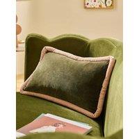 MADE Velvet Huxley Cushion Burgundy Mix