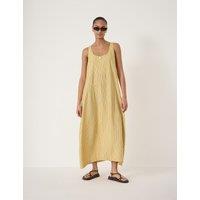 HUSH Striped Midi Shift Dress Yellow Mix