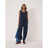 HUSH Jersey Sleeveless Harem Jumpsuit Navy