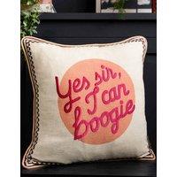 Rockett St George Pure Cotton Yes Sir Piped Cushion Orange Mix