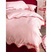 Rockett St George Pure Cotton Frill Trim Ooh La La Duvet Set Pink Mix