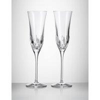 Waterford Set of 2 Lismore Essence Champagne Flutes Clear