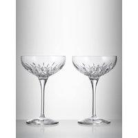 Waterford Set of 2 Lismore Essence Coupe Glasses Clear