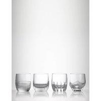 Waterford Set of 4 Mixology Crystal Tumblers Clear