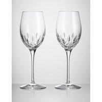 Waterford Set of 2 Lismore Essence White Wine Glasses Clear