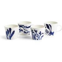 Royal Doulton Set of 4 1815 Pacific Mugs Blue Mix