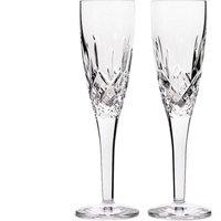 Royal Doulton Set of 2 Ashmere Champagne Flutes Clear