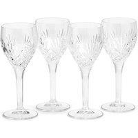 Royal Doulton Set of 4 Highgate White Wine Glasses Clear