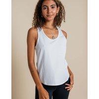 Girlfriend Collective Reset Train Racer Back Vest Top White
