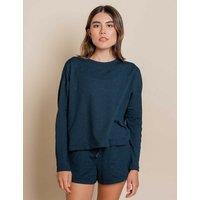 Adidas ReSet Crew Neck Oversized Top Navy