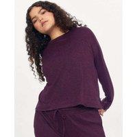 adidas ReSet Crew Neck Oversized Top Purple