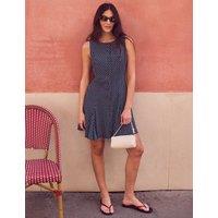 RO&ZO Polka Dot Mini Skater Dress Navy Mix
