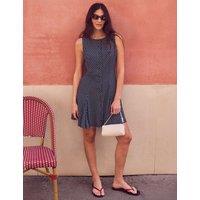 RO&ZO Polka Dot Mini Skater Dress Navy Mix