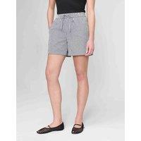 Finery London Pure Cotton Checked Shorts Black Mix
