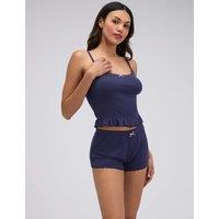 Boux Avenue Pointelle Frill Cami Pyjama Set Navy