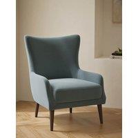 Gallery Direct Harriet Velvet Accent Chair Light Blue
