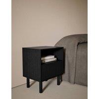 Gallery Direct Fluted Bedside Table Black